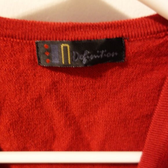 Monica Geller inspired VINTAGE red cardigan - size XS-S - Picture 2 of 4
